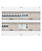 3F groepenkast 48M met 12 aardlekautomaat+KR+BT