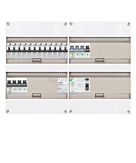 3F groepenkast 48M met 12 aardlekautomaat+KR+BT