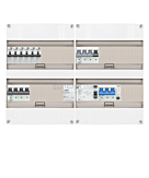 3F groepenkast 48M met 6 aardlekautomaat+KR+PV20-4P+BT