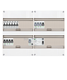 3F groepenkast 48M met 6 aardlekautomaat+KR+PV16-2P