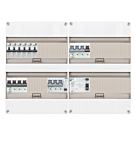 3F groepenkast 48M met 6 aardlekautomaat+KR+PV16-4P