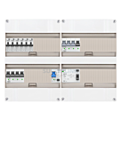 3F groepenkast 48M met 6 aardlekautomaat+KR+PV20-2P