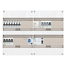 3F groepenkast 48M met 7 aardlekautomaat+KR+PV20-2P+BT