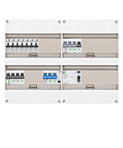 3F groepenkast 48M met 7 aardlekautomaat+KR+PV20-4P