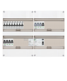 3F groepenkast 48M met 8 aardlekautomaat+KR+BT