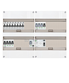 3F groepenkast 48M met 8 aardlekautomaat+KR+PV16-2P