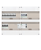 3F groepenkast 48M met 9 aardlekautomaat+KR+BT