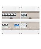 3F groepenkast 48M met 9 aardlekautomaat+KR+PV20-4P