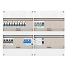 3F groepenkast 48M met 9 aardlekautomaat+KR+PV20-4P