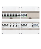 3F groepenkast 48M met 10 groepen+Kook+KR+AF+PV16-4P+BT