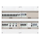 3F groepenkast 48M met 10 groepen+Kook+KR+AF+PV16-4P