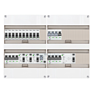 3F groepenkast 48M met 10 groepen+KR+AF+PV16-2P