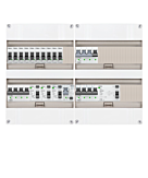 3F groepenkast 48M met 10 groepen+KR+AF+PV16-2P