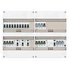 3F groepenkast 48M met 10 groepen+KR+AF+PV16-4P