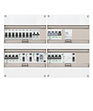 3F groepenkast 48M met 8 groepen+Kook+KR+AF+PV16-2P+BT