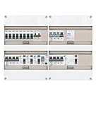 3F groepenkast 48M met 8 groepen+Kook+KR+AF+PV16-2P+BT