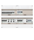 3F groepenkast 48M met 8 groepen+Kook+KR+AF+PV16-4P+BT