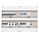 3F groepenkast 48M met 8 groepen+Kook+KR+AF+PV20-2P+BT