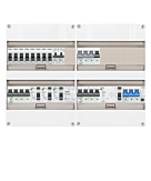 3F groepenkast 48M met 8 groepen+Kook+KR+AF+PV20-4P+BT