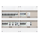 3F groepenkast 48M met 9 groepen+Kook+KR+AF+PV16-2P+BT
