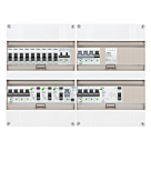 3F groepenkast 48M met 9 groepen+Kook+KR+AF+PV16-2P+BT