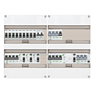 3F groepenkast 48M met 9 groepen+Kook+KR+AF+PV16-4P