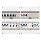 3F groepenkast 48M met 9 groepen+KR+AF+PV16-4P