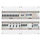 3F groepenkast 48M met 11 groepen+Kook+KR+AF+PV16-4P+BT