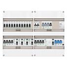 3F groepenkast 48M met 11 groepen+Kook+KR+AF+PV20-4P+BT