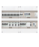 3F groepenkast 48M met 12 groepen+Kook+KR+AF+PV16-2P+BT