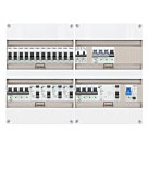 3F groepenkast 48M met 12 groepen+Kook+KR+AF+PV20-2P