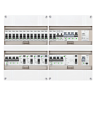 3F groepenkast 48M met 14 groepen+Kook+KR+AF+PV16-2P+BT