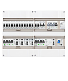 3F groepenkast 48M met 14 groepen+Kook+KR+AF+PV20-2P+BT