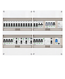 3F groepenkast 48M met 14 groepen+Kook+KR+AF+PV20-2P+BT