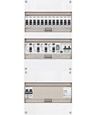 1F groepenkast 36M met 12 groepen+kook+PV16-2P+BT