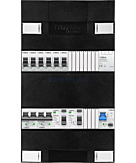 1F groepenkast 24M met 6 groepen+AF+PV20-2P+BT