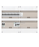 1F groepenkast 48M met 12 aardlekautomaat+Kook+BT