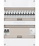 1F groepenkast 24M met 12 aardlekautomaat+BT